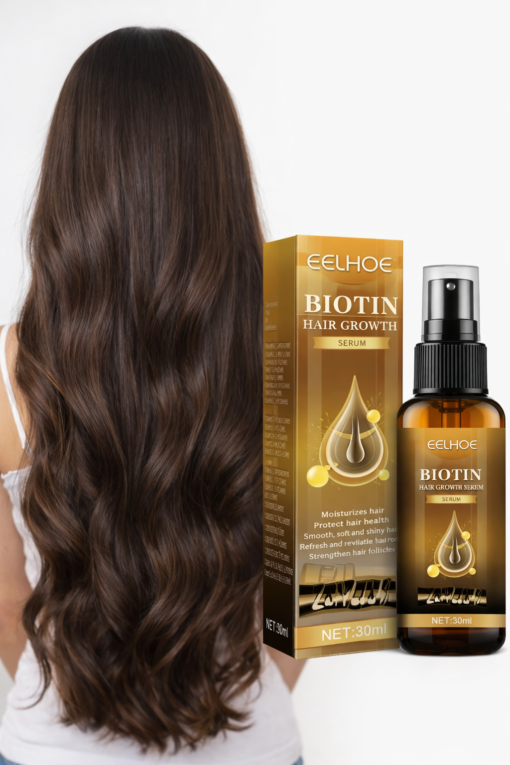 Spray capilar con biotina